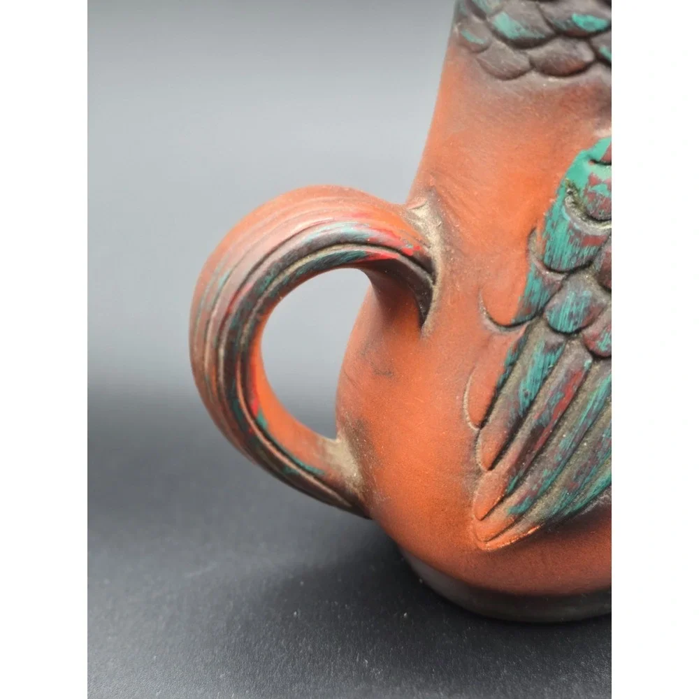 Vintage‎ Rooster Decanter with Cork Stopper Hand Painted